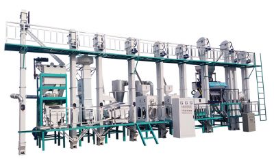 30-40T/Decomplete set of rice milling machines sample show